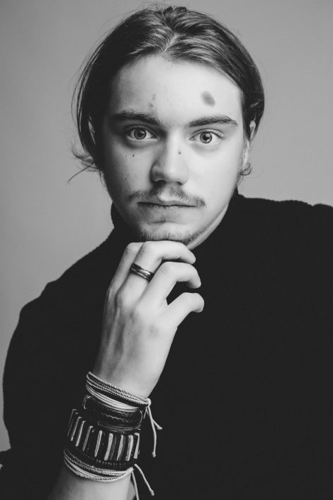 black white portrait