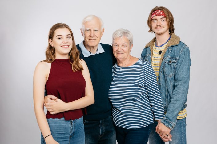 family portrait with grandchildren